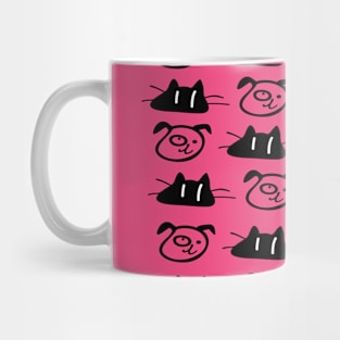 Dog and cat Mug